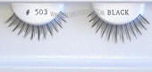 BE503 Human hair regular strip eye lashes, hand tied, feathered, made in Indonesia