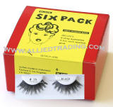 Style # 16, 6 pack strip lashes in bulk, wholesale cheap bulk eyelashes, discount natural false eyelashes, sold in pack quantity,