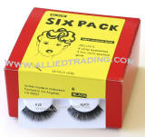 Style # 20, 6 pack strip lashes in bulk, wholesale cheap bulk eyelashes, discount natural false eyelashes, sold in pack quantity, 3 1cc mini eyelash glue included