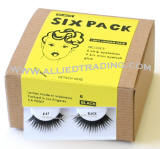 eyelash # 47, bulk false eyelashes in bulk, 100% human hair eyelashes, discount faux eyelashes, 6 pack, sold in pack quantity