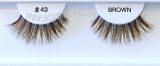 Cheap brown eyelashes, pack of 100 pairs.