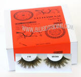 Wholesale brown false eyelashes, Natural look brown lashes. Eyelash supplier Allied Trading, Los Angeles, California