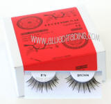 Wholesale human hair eyelashes, Brown color, Look fabulous, Cheap & reliable. Wholesale distributor,