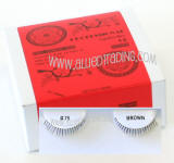 Wholesale human hair eyelashes, Brown color, Look fabulous, Cheap & reliable. Wholesale distributor, Allied Trading
