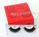 Wholesale human hair eyelashes, Brown color, Look fabulous, Cheap & reliable. Wholesale distributor