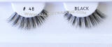 Style # BE48BK Human hair strip eye lashes, bulk eyelashes, hand tied, feathered, made in Indonesia