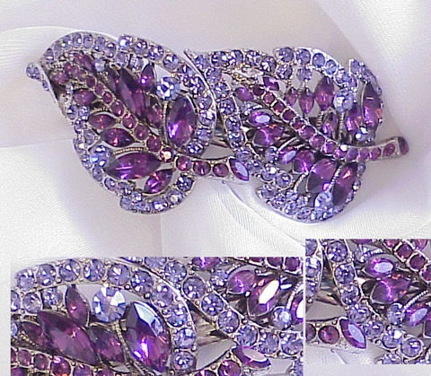 barrettes for hair. Crystal Hair Barrette