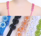 RBP27 Round Jeweled bra strap 