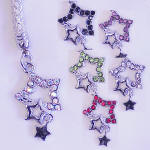 CEK53 STAR SHAPED CELL PHONE CHARM AND STRAP