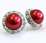 pearl stud earrings 20mm
