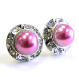 wholesale pearl earrings, 8mm in diameter