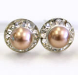 pearl stud earrings, allied trading