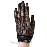 2BL Black see through gloves, 100% nylon