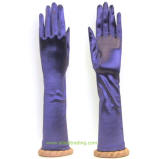 women's satin stretchy formal gloves, light purple