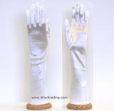 off white 8BL lady spandex stretchy gloves