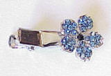closeout flower hair pinch clips. Austrian crystal hair clip.
