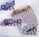 swarovski hair side comb, bridal hair combs, allied trading