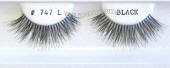 BE747L Human hair fake upper eyelashes, hand tied, feathered