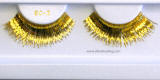 BEC2 Party Eyelashes, metallic gold color