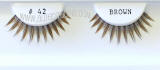 Wholesale brown eyelashes, pack of 100 pairs. 