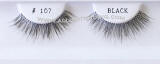 Style # BE107BK False strip eyelashes, Human hair lashes, 100 pack in bulk eyelashes