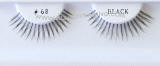 Style # BE68BK Wholesale False Human Hair Eyelashes, bulk eyelashes, 100 pack, www.alliedtrading.com