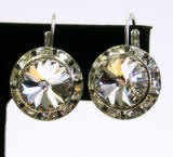 lever back earrings, 15mm silver, Allied Trading