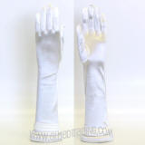 19" Opera Gloves. Off White.
