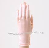 wrist length, peach, formal gloves