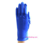 royal blue finger women gloves, stretch formal fashion gloves