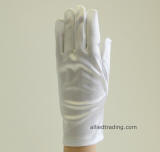 Elegant formal gloves, 2BL, wrist length, white