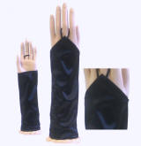 GV45 Fingerless Gloves, Satin Stretch