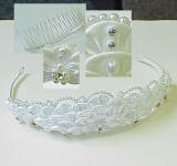 MH88 Bridal tiara. Bridal headbands.