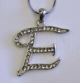 initial e austrian crystal pendent