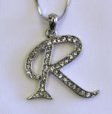 Swarovski Initial Necklace, Letter R